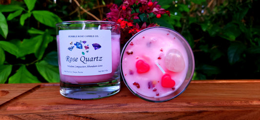 Rose Quartz Candle    8 Oz